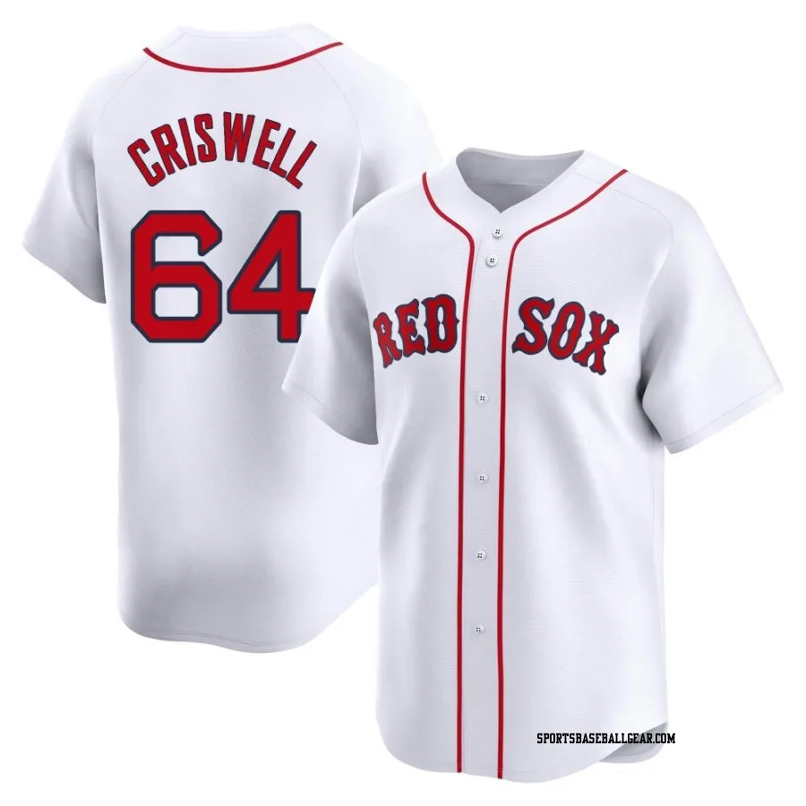 Cooper Criswell Men's Boston Red Sox White Limited Home Jersey