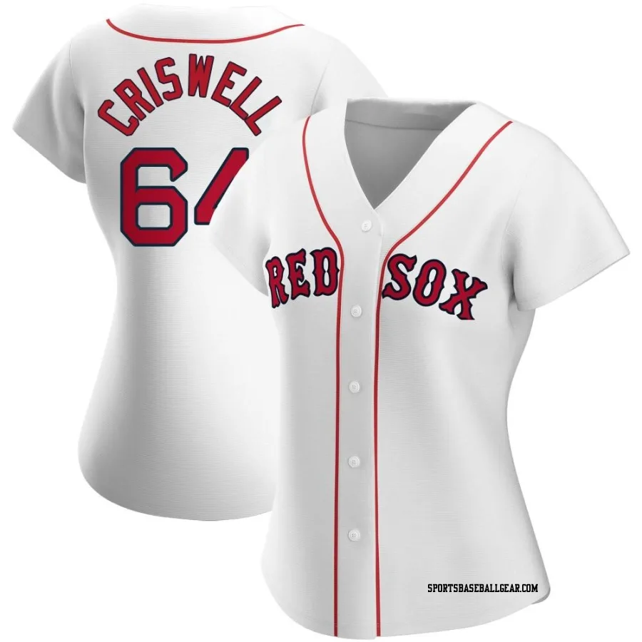 Cooper Criswell Women's Boston Red Sox White Authentic Home Jersey