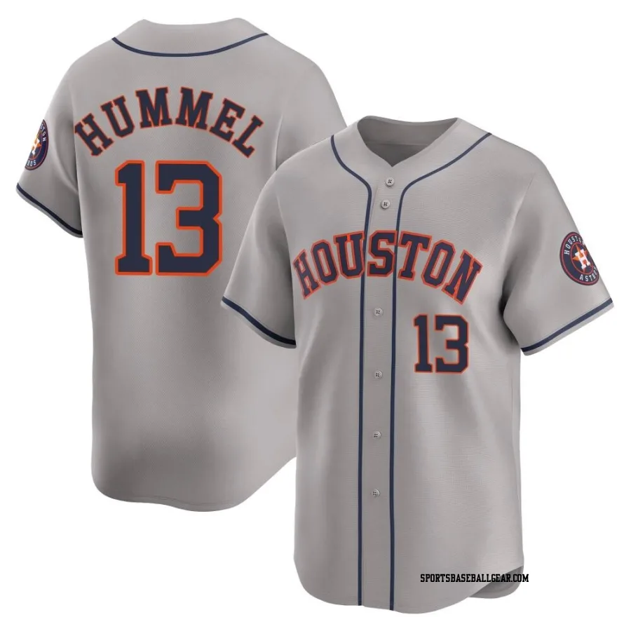 Cooper Hummel Men's Houston Astros Gray Limited Away Jersey