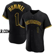 Cooper Hummel Men's San Francisco Giants Black Authentic Snake Skin City Jersey