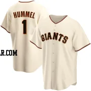 Cooper Hummel Men's San Francisco Giants Cream Replica Home Jersey