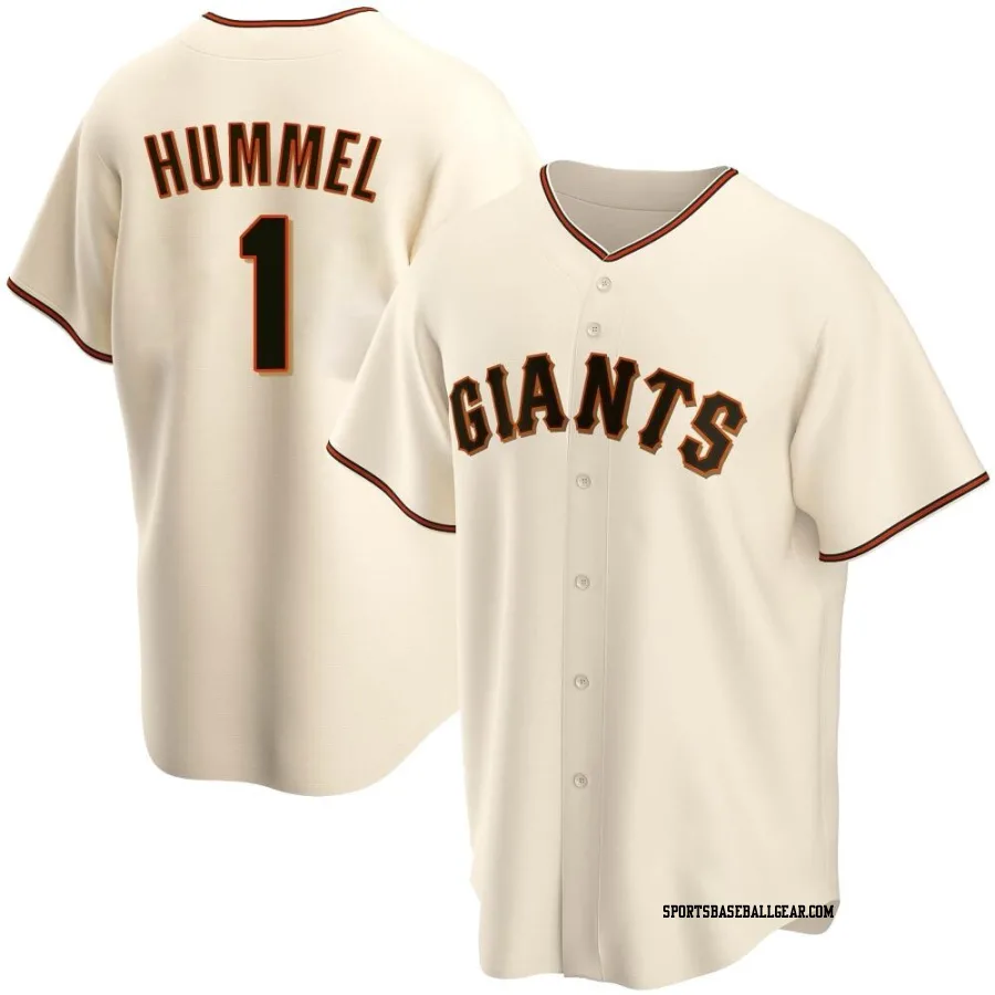 Cooper Hummel Men's San Francisco Giants Cream Replica Home Jersey