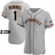 Cooper Hummel Men's San Francisco Giants Gray Authentic Road Jersey