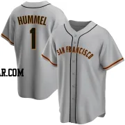 Cooper Hummel Men's San Francisco Giants Gray Replica Road Jersey