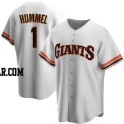 Cooper Hummel Men's San Francisco Giants White Replica Home Cooperstown Collection Jersey