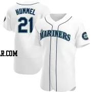 Cooper Hummel Men's Seattle Mariners White Authentic Home Jersey