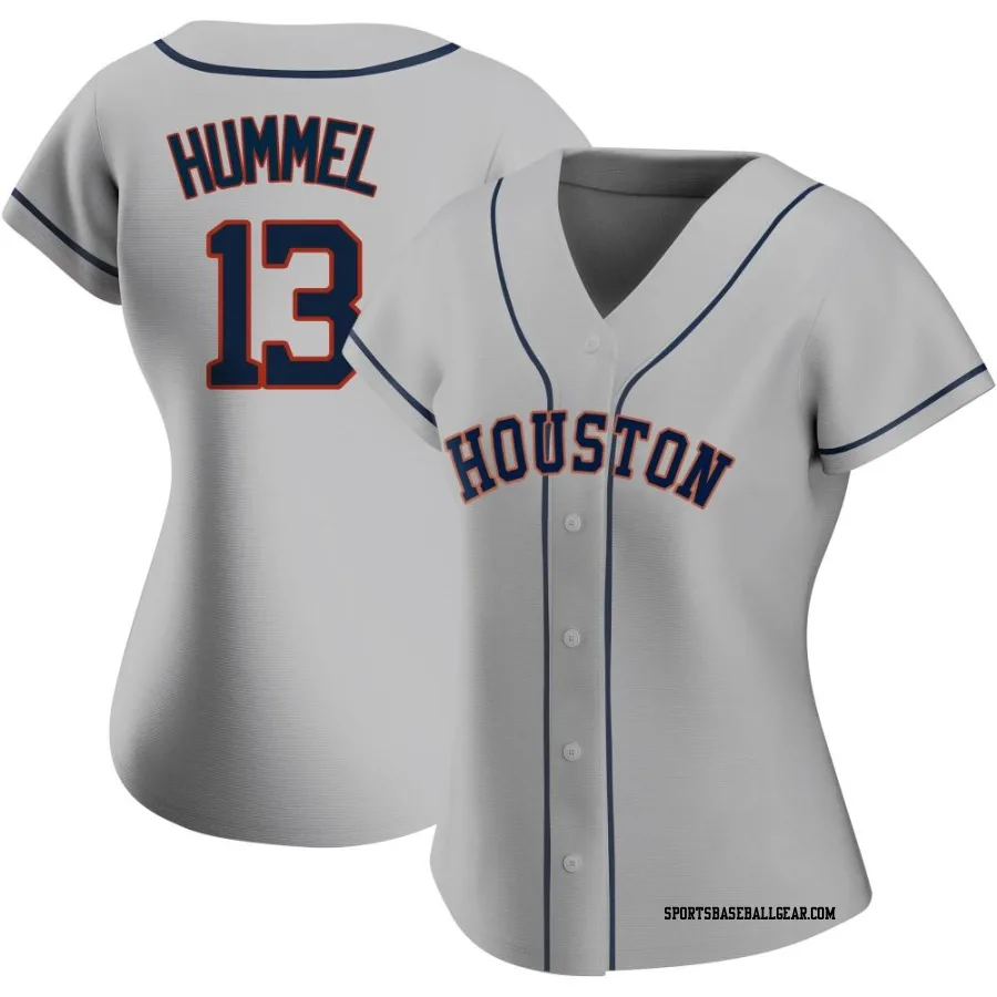 Cooper Hummel Women's Houston Astros Gray Replica Road 2020 Jersey