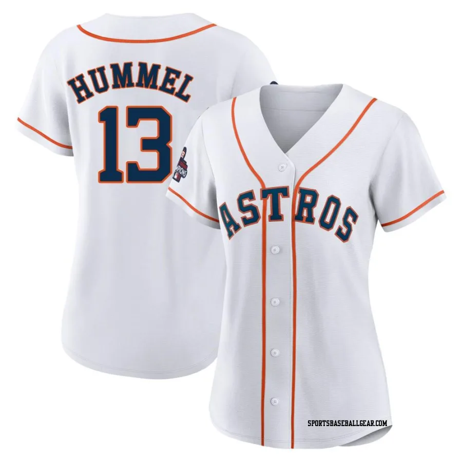 Cooper Hummel Women's Houston Astros White Authentic 2022 World Series Champions Home Jersey