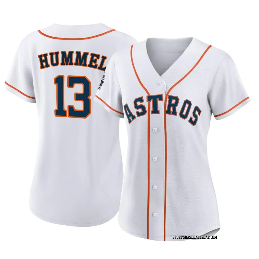 Cooper Hummel Women's Houston Astros White Authentic 2022 World Series Home Jersey