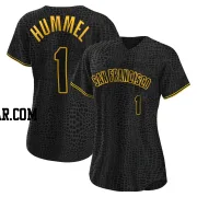 Cooper Hummel Women's San Francisco Giants Black Authentic Snake Skin City Jersey