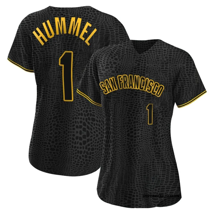 Cooper Hummel Women's San Francisco Giants Black Replica Snake Skin City Jersey