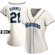 Cooper Hummel Women's Seattle Mariners Cream Authentic Alternate Jersey