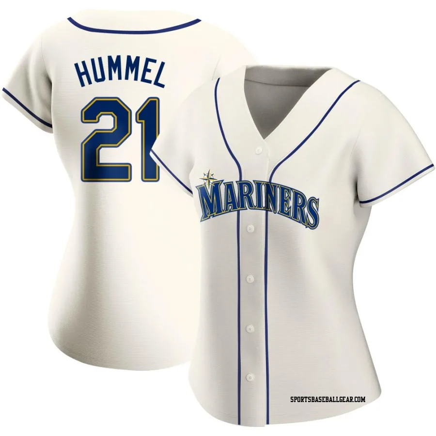 Cooper Hummel Women's Seattle Mariners Cream Authentic Alternate Jersey