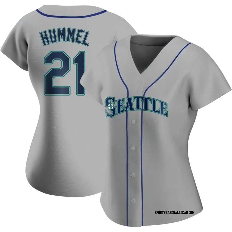 Cooper Hummel Women's Seattle Mariners Gray Replica Road Jersey