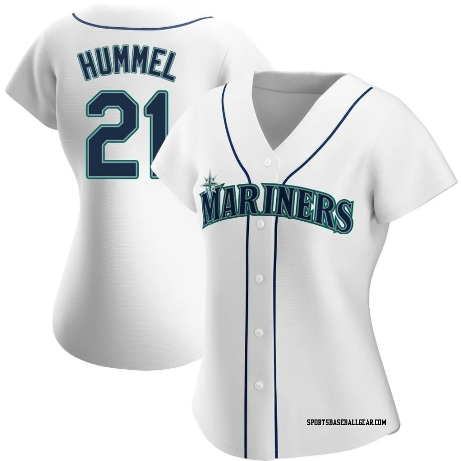 Cooper Hummel Women's Seattle Mariners White Authentic Home Jersey