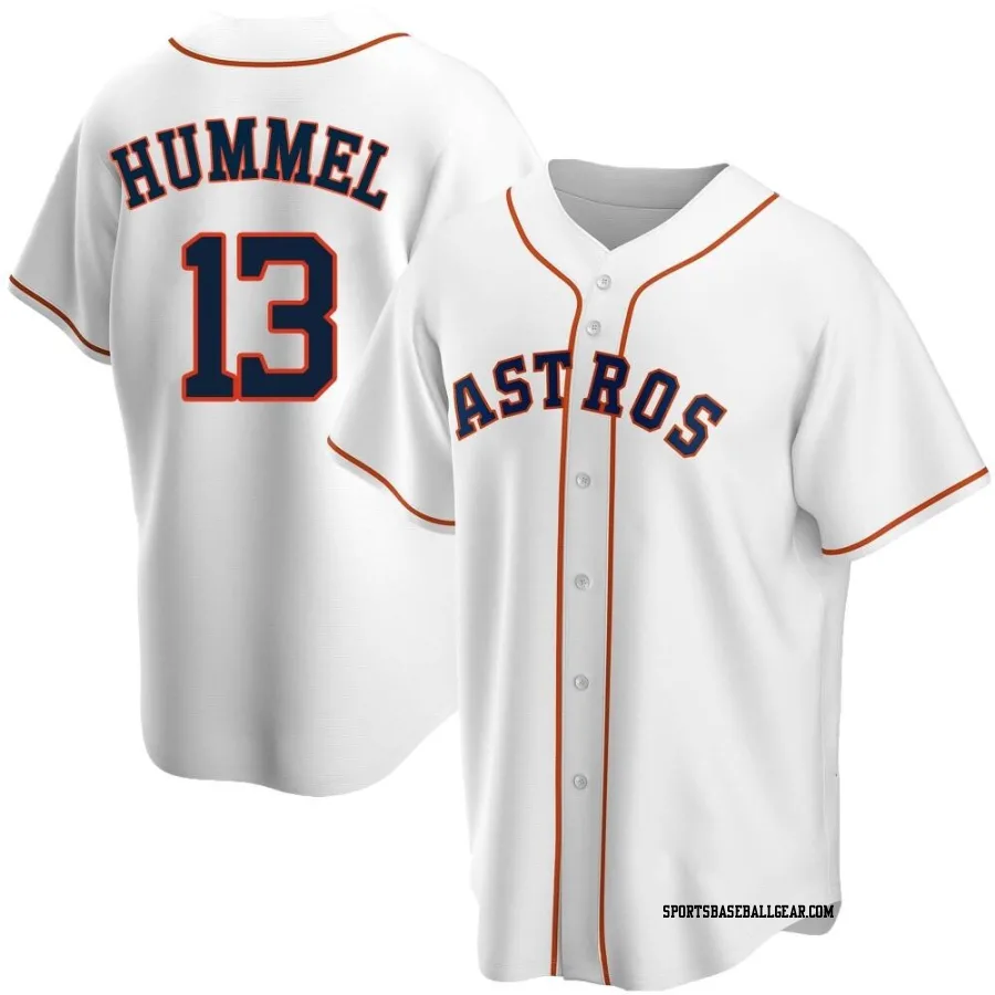 Cooper Hummel Youth Houston Astros White Replica Home Jersey