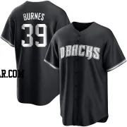 Corbin Burnes Men's Arizona Diamondbacks Black/White Replica Jersey