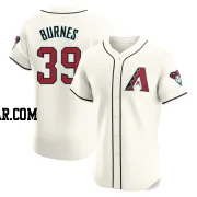 Corbin Burnes Men's Arizona Diamondbacks Cream Elite Home Jersey