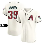 Corbin Burnes Men's Arizona Diamondbacks Cream Elite Home Patch Jersey