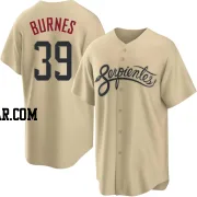 Corbin Burnes Men's Arizona Diamondbacks Gold Replica 2021 City Connect Cool Base Jersey