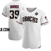 Corbin Burnes Men's Arizona Diamondbacks White Authentic Crimson Home 2023 World Series Jersey