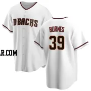 Corbin Burnes Men's Arizona Diamondbacks White Replica Home Jersey