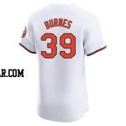 Corbin Burnes Men's Baltimore Orioles White Elite Home Jersey