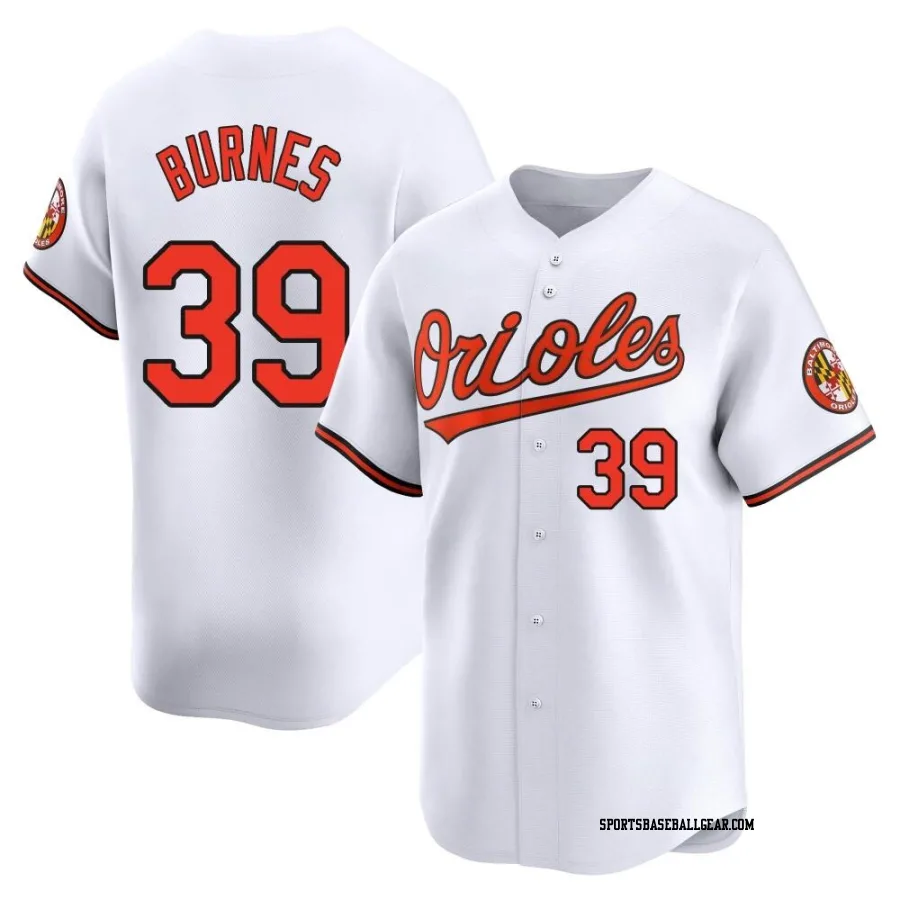 Corbin Burnes Men's Baltimore Orioles White Limited Home Jersey