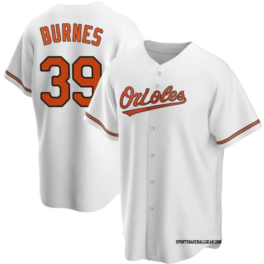 Corbin Burnes Men's Baltimore Orioles White Replica Home Jersey