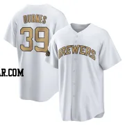 Corbin Burnes Men's Milwaukee Brewers White Game Replica 2022 All-Star Jersey