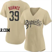 Corbin Burnes Women's Arizona Diamondbacks Gold Authentic 2021 City Connect Cool Base Jersey