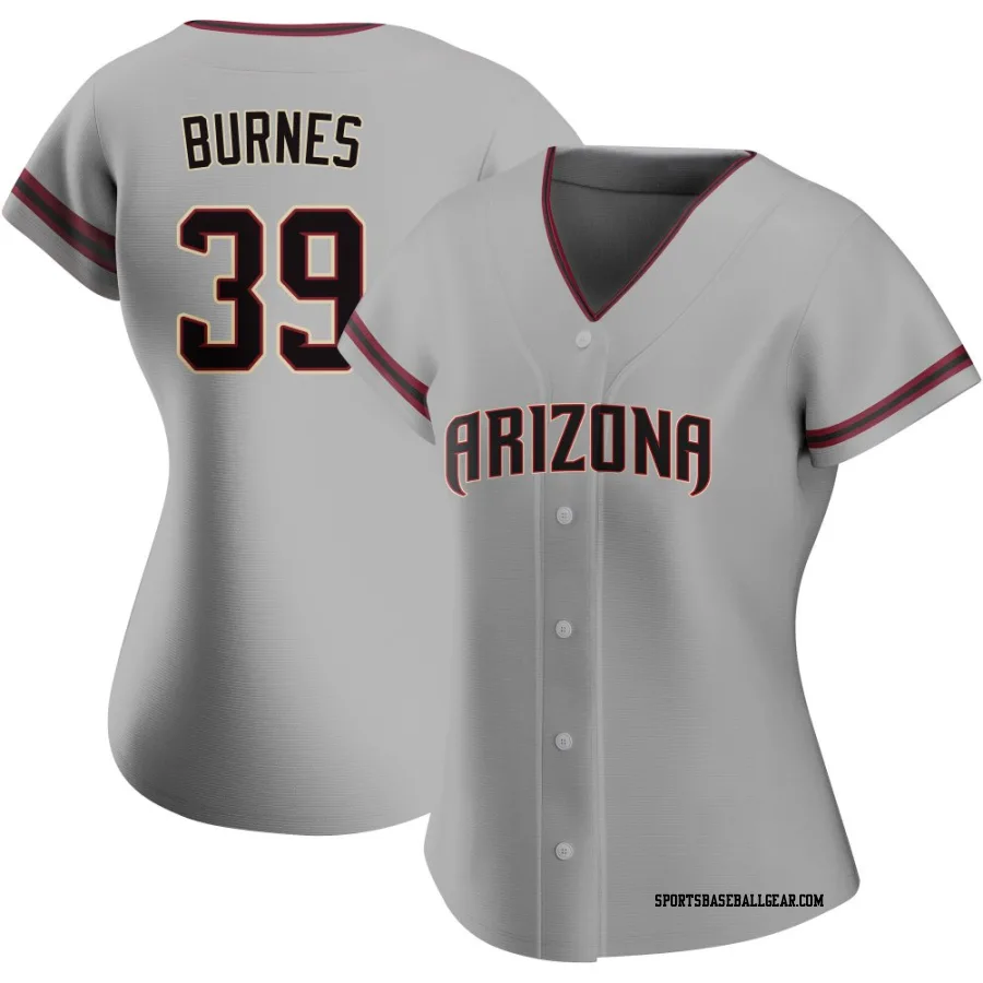 Corbin Burnes Women's Arizona Diamondbacks Gray Authentic Road Jersey