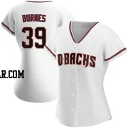 Corbin Burnes Women's Arizona Diamondbacks White Authentic Home Jersey