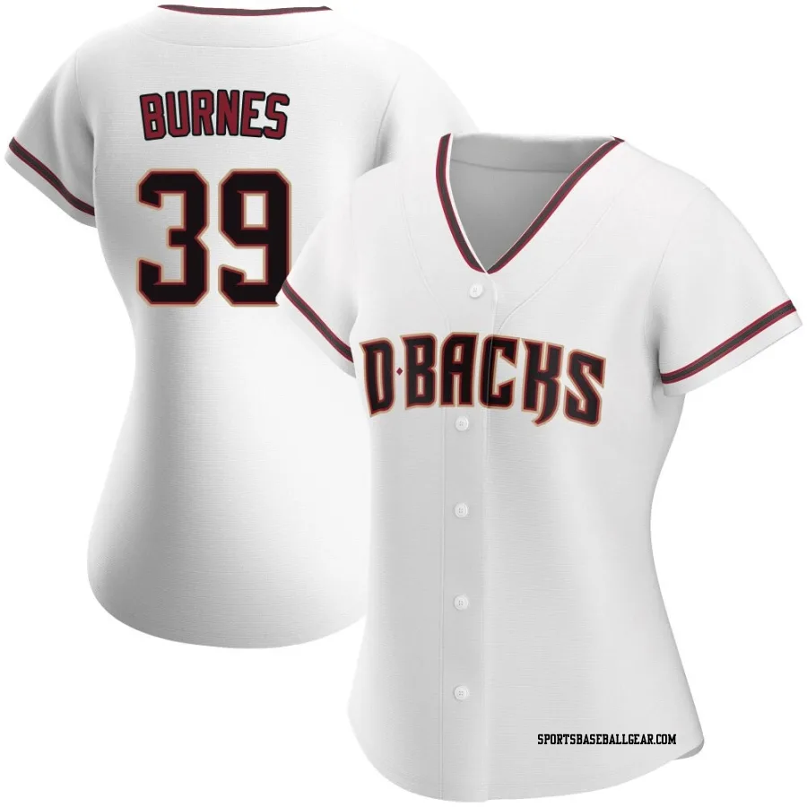 Corbin Burnes Women's Arizona Diamondbacks White Authentic Home Jersey