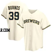 Corbin Burnes Youth Milwaukee Brewers Cream Replica Home Jersey