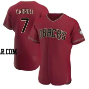 Corbin Carroll Men's Arizona Diamondbacks Authentic Crimson Alternate Jersey