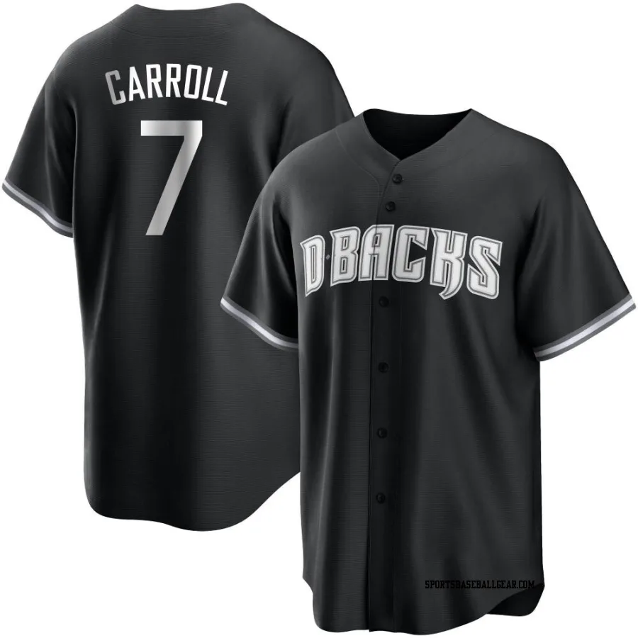 Corbin Carroll Men's Arizona Diamondbacks Black/White Replica Jersey