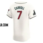 Corbin Carroll Men's Arizona Diamondbacks Cream Elite Home Patch Jersey