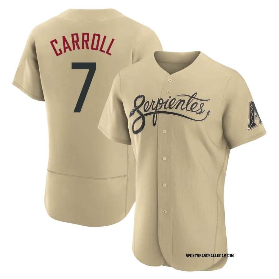 Corbin Carroll Men's Arizona Diamondbacks Gold Authentic 2021 City Connect Jersey