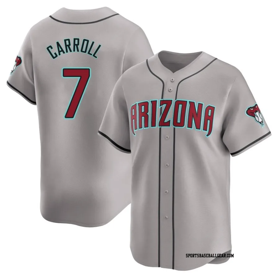 Corbin Carroll Men's Arizona Diamondbacks Gray Limited Away Jersey