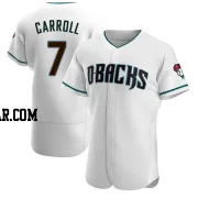 Corbin Carroll Men's Arizona Diamondbacks White/Teal Authentic Alternate Jersey