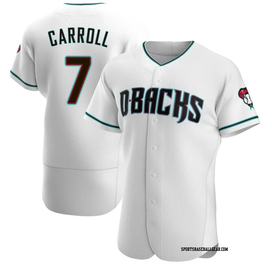 Corbin Carroll Men's Arizona Diamondbacks White/Teal Authentic Alternate Jersey