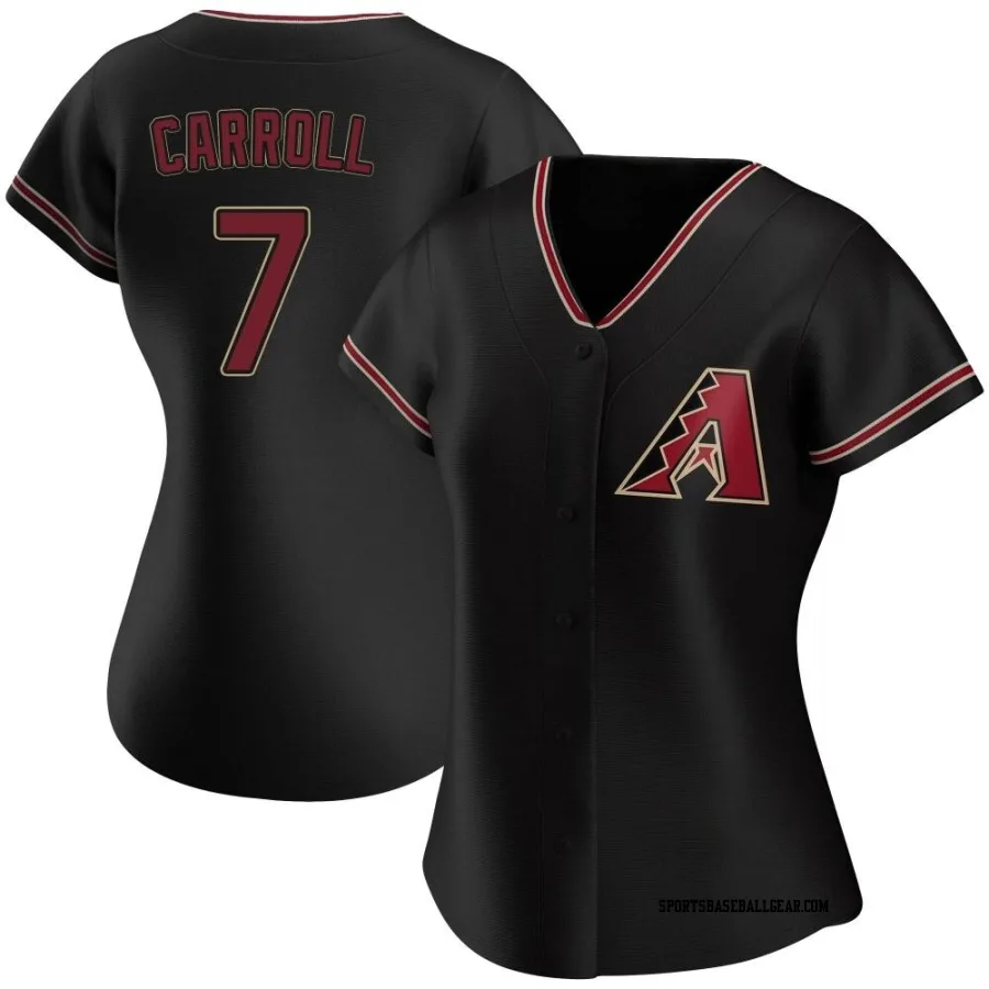 Corbin Carroll Women's Arizona Diamondbacks Black Authentic Alternate Jersey