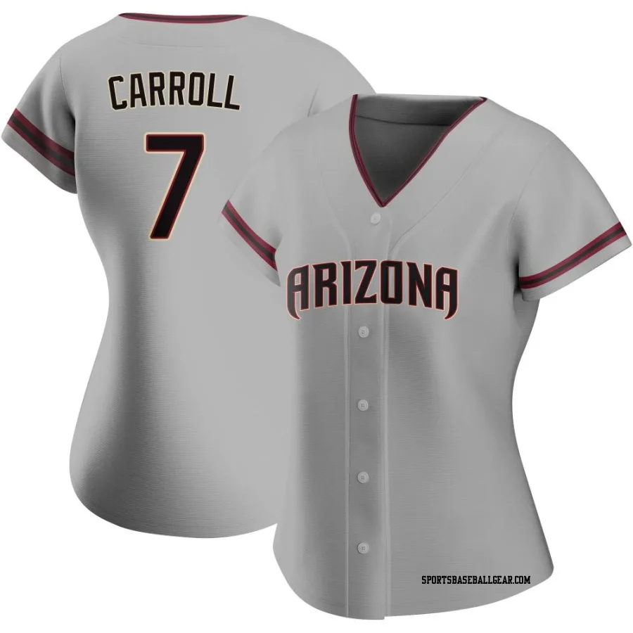 Corbin Carroll Women's Arizona Diamondbacks Gray Authentic Road Jersey