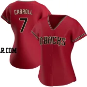 Corbin Carroll Women's Arizona Diamondbacks Red Authentic Alternate Jersey