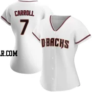 Corbin Carroll Women's Arizona Diamondbacks White Authentic Home Jersey