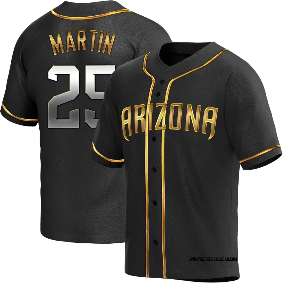 Corbin Martin Men's Arizona Diamondbacks Black Golden Replica Alternate Jersey