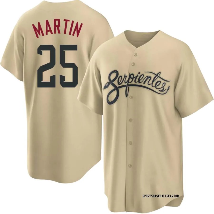 Corbin Martin Men's Arizona Diamondbacks Gold Replica 2021 City Connect Cool Base Jersey