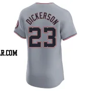 Corey Dickerson Men's Washington Nationals Gray Elite Road Jersey