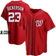 Corey Dickerson Men's Washington Nationals Red Replica Alternate Jersey